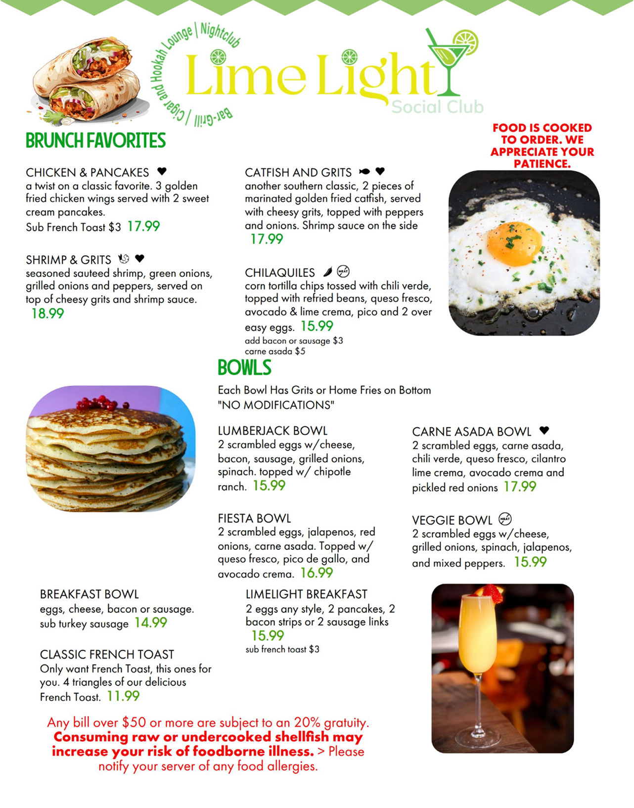 Brunch Menu